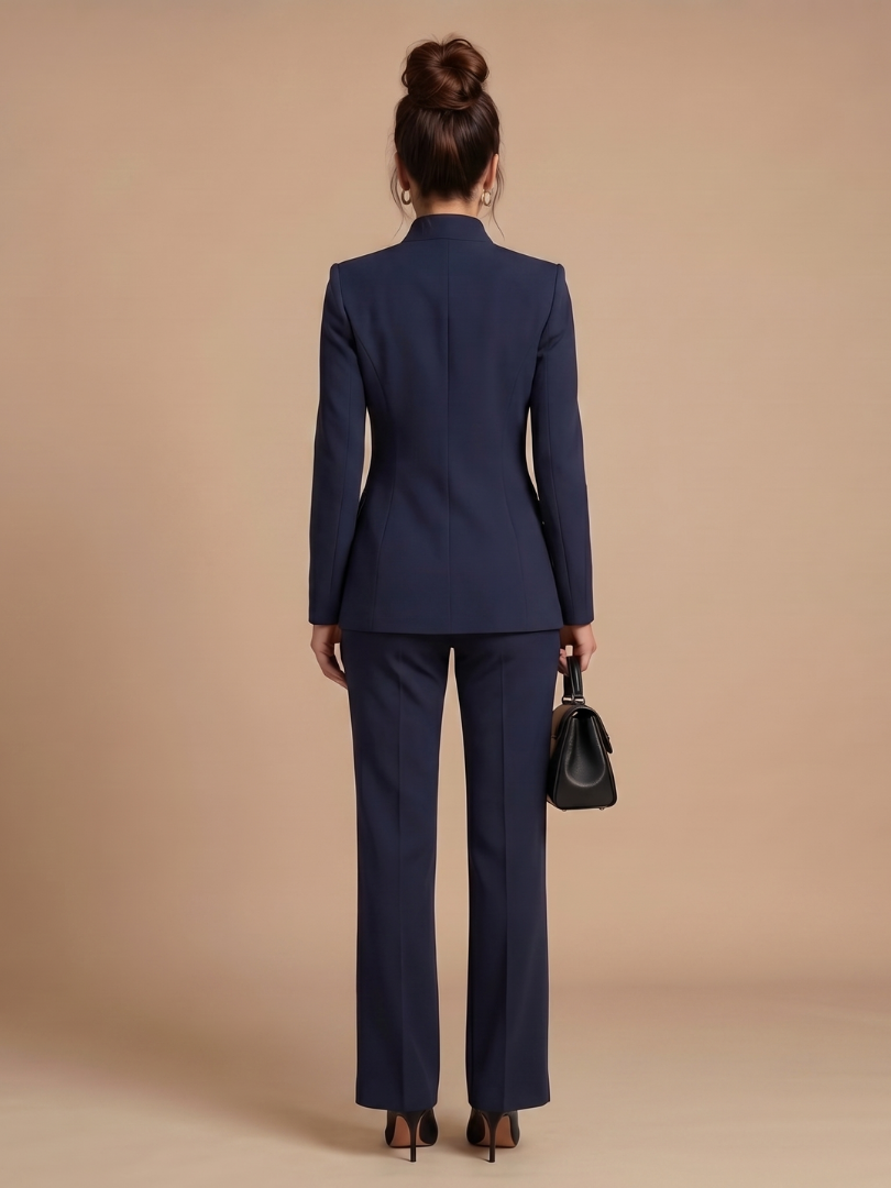 Paloma | Structured Stand Collar Tailored Suit Set