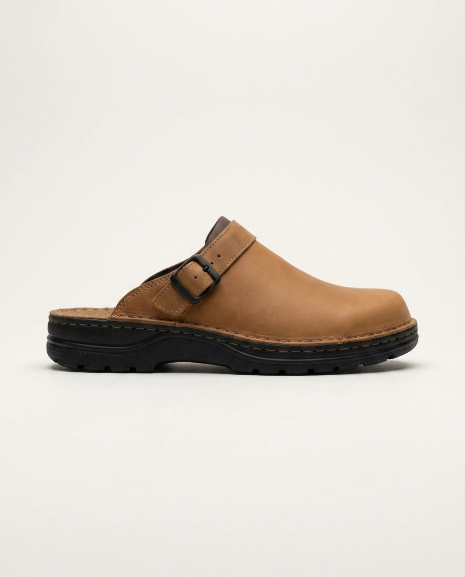 Aria | Leather-Look Slip-On Clogs