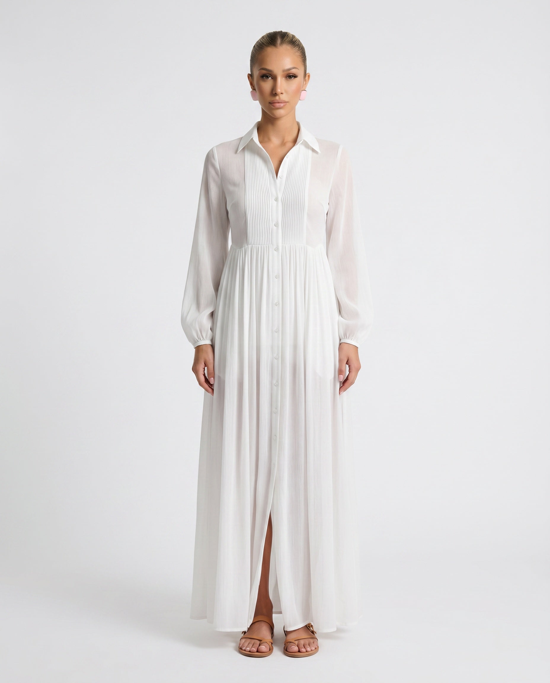 Raissa | Button Front Maxi Dress