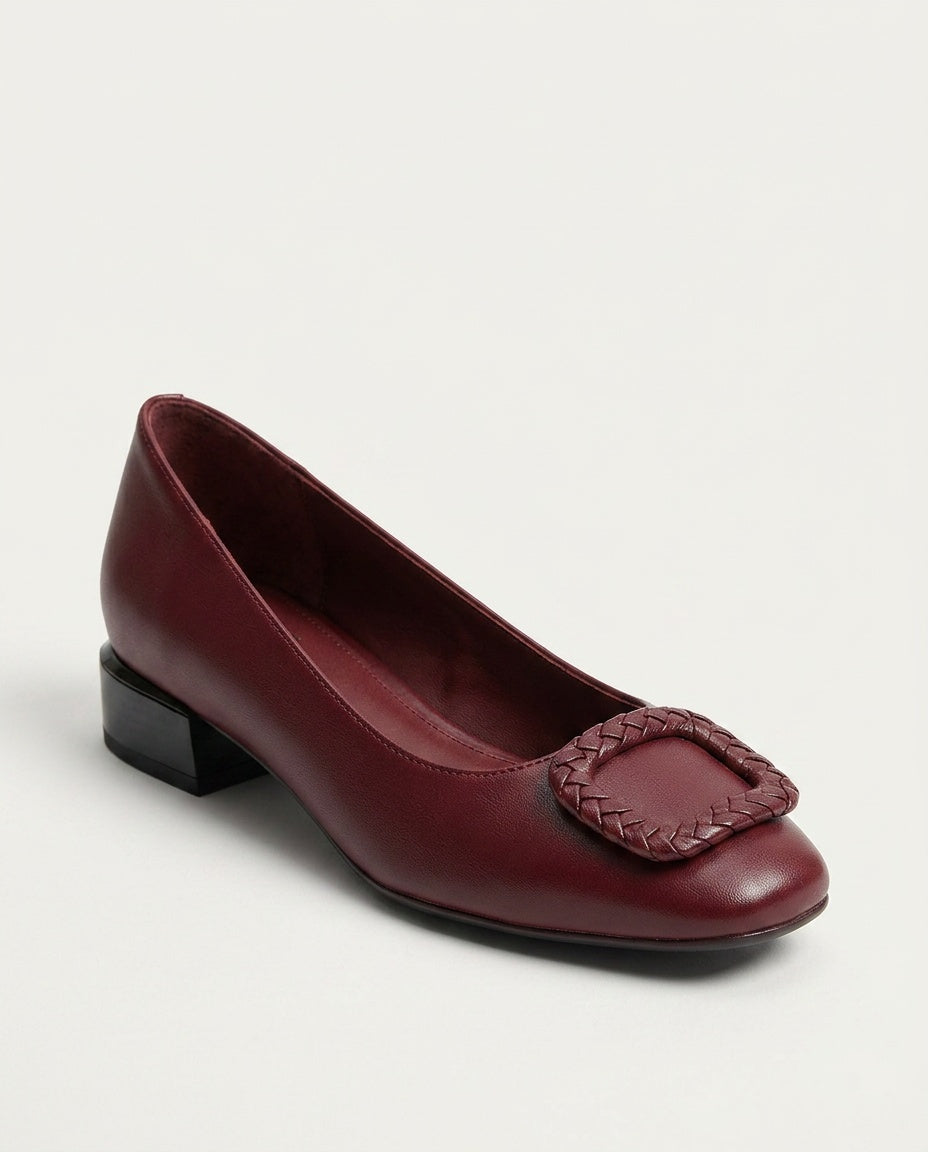 Stella | Leather-Look Cushioned Ballerina Flats