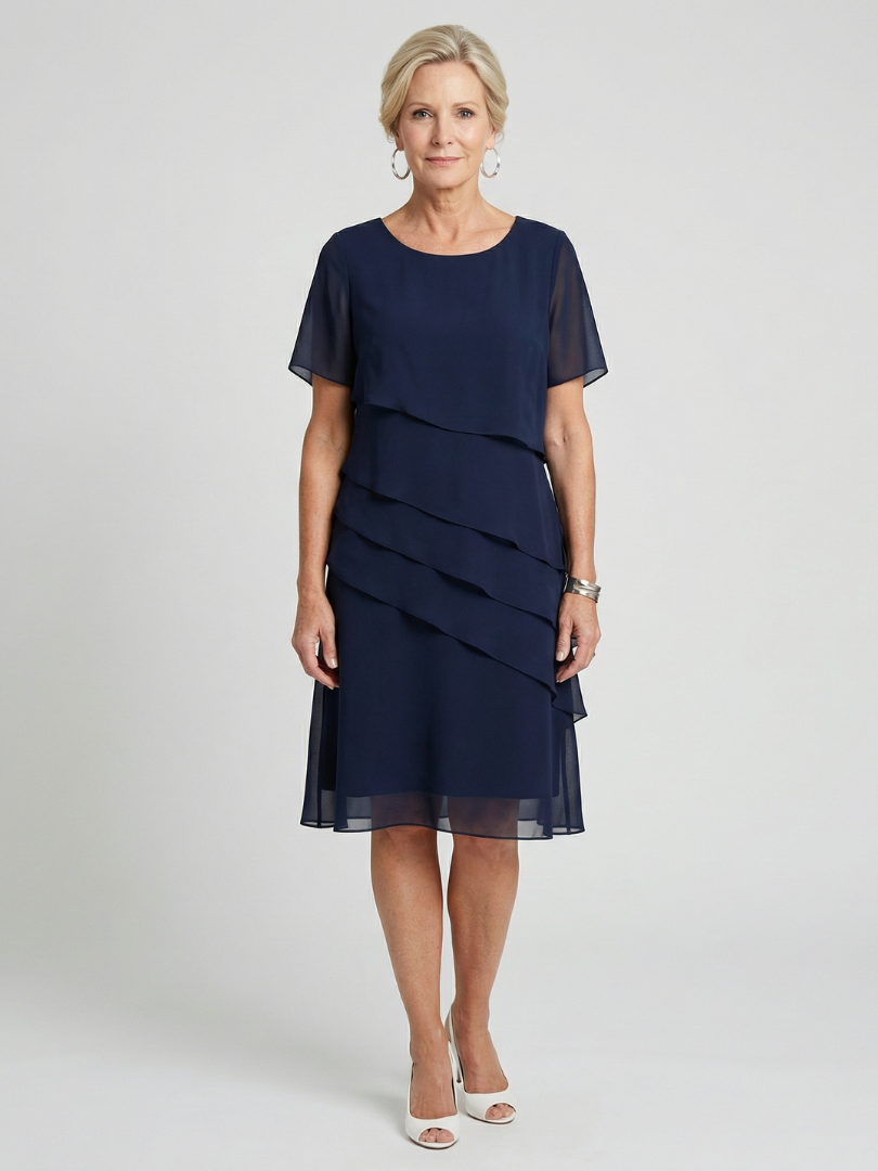 Alba | Soft Contour Knee-Length Midi Dress