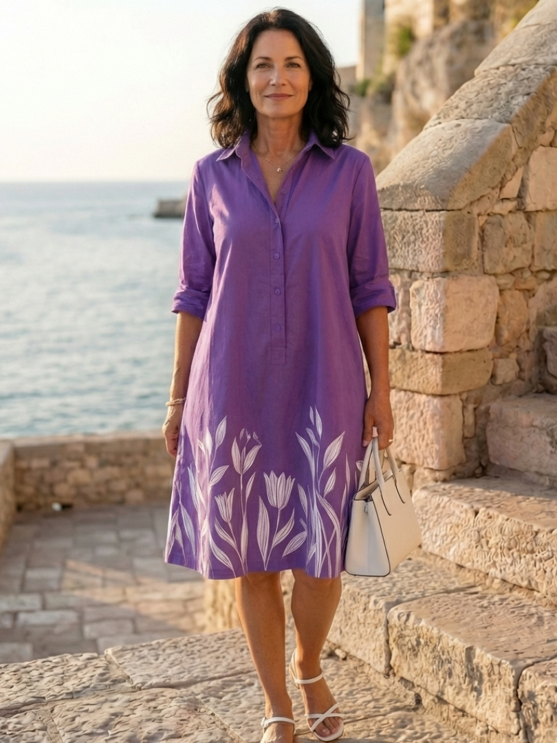 Fleur | Purple Elegant Evening Maxi Dress