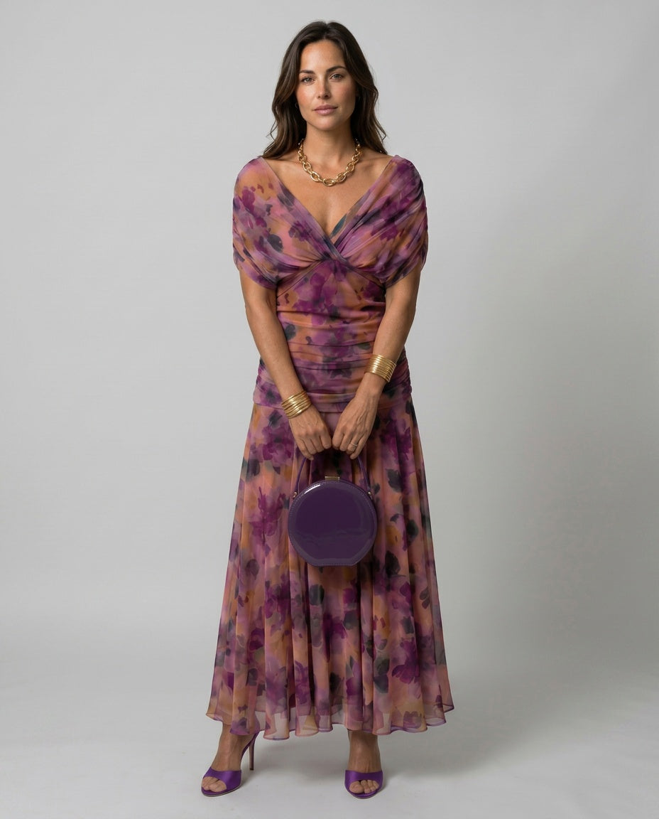 Una | Off-Shoulder Flowy Midi Dress