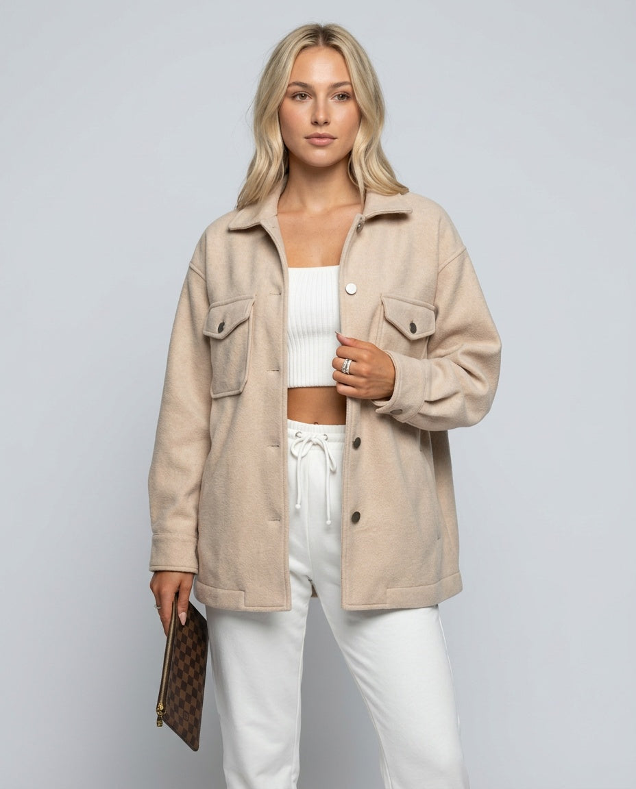 Alba | Single-Breasted Check Streetwear Coat