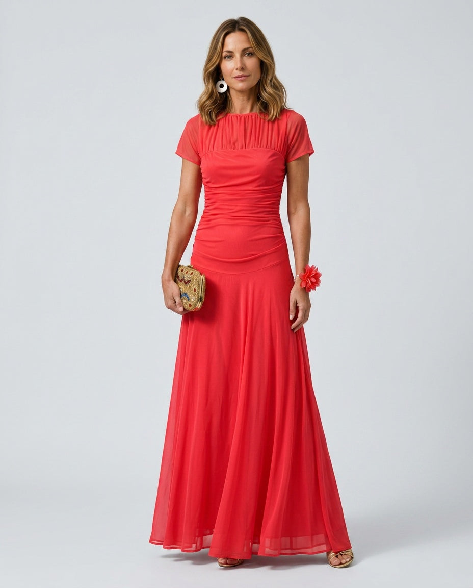 Colette | Flowy Chiffon-Look Midi Dress