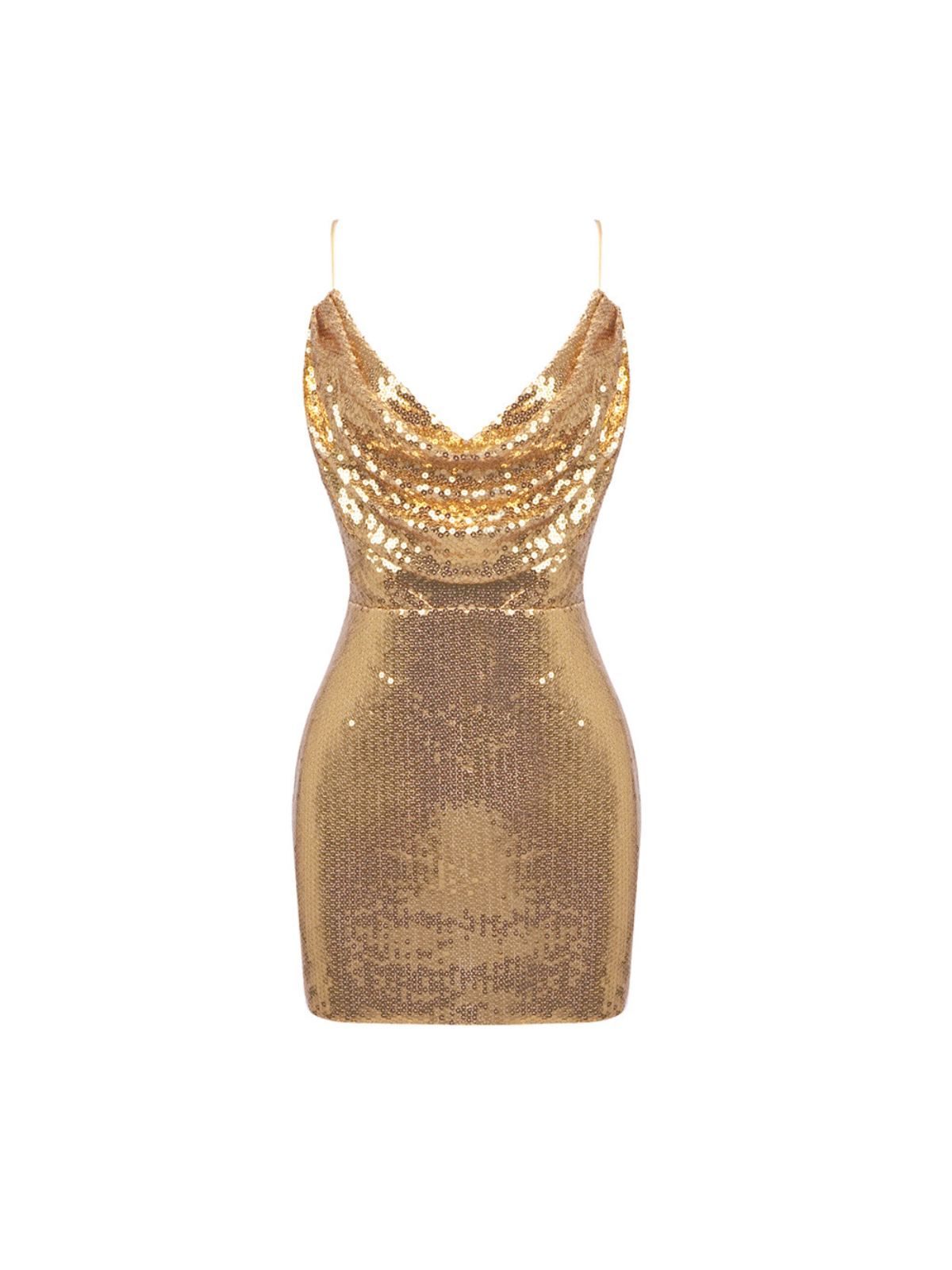 Stellan | Spaghetti Strap Sequin Mini Dress