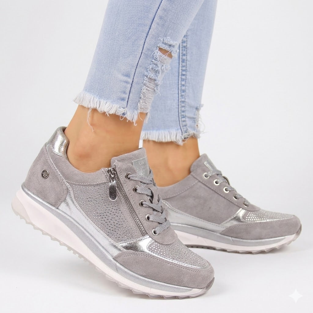 Zara | Side Zip Cushioned Sole Sneakers