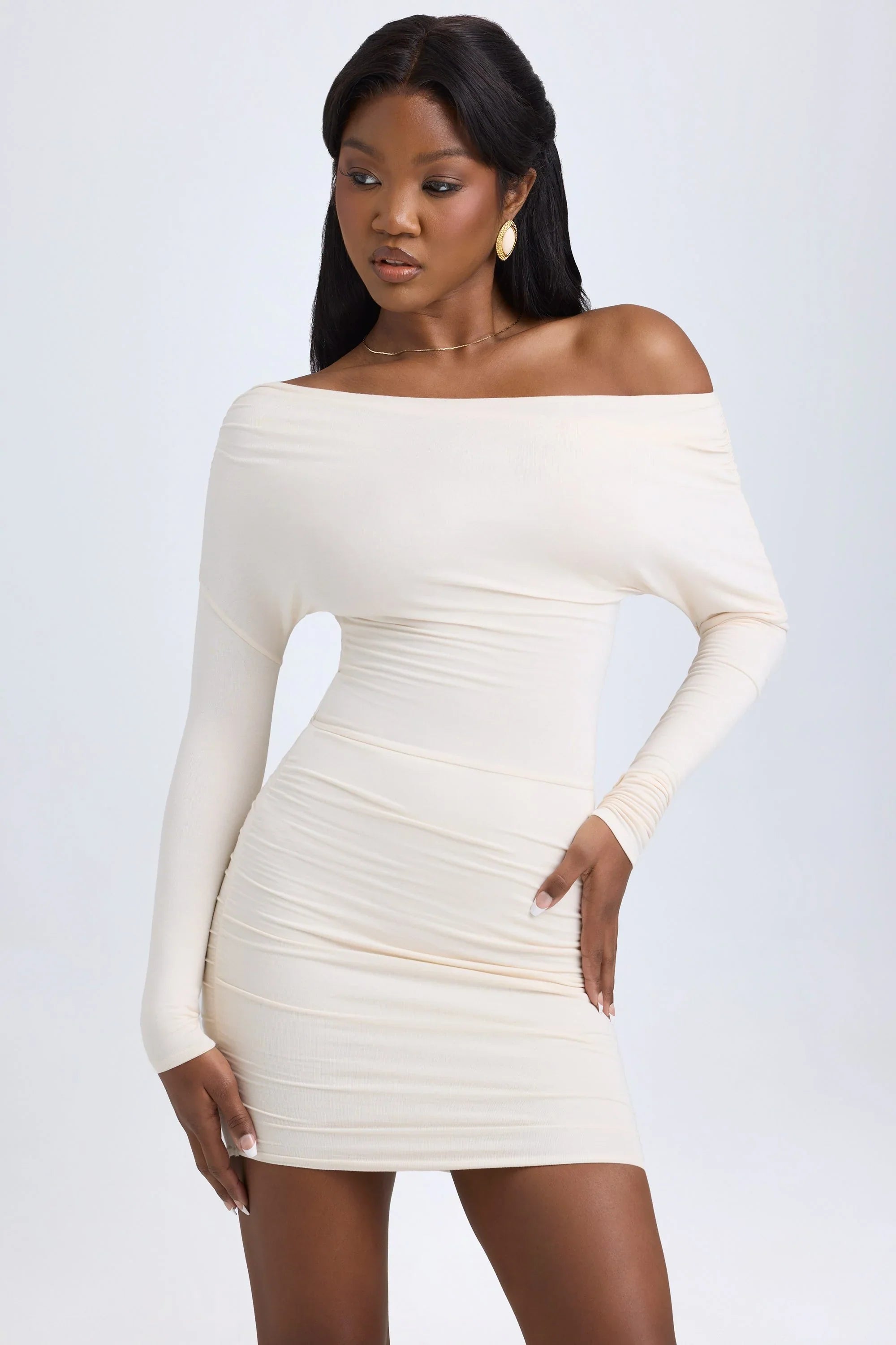 Imogen | Off-Shoulder Ruched Mini Dress
