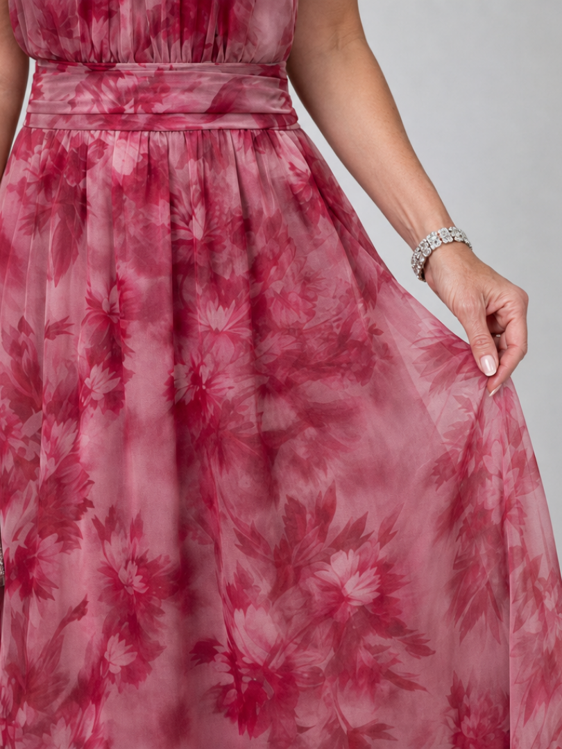 Sawyer | Halter Neck Flowy Midi Dress
