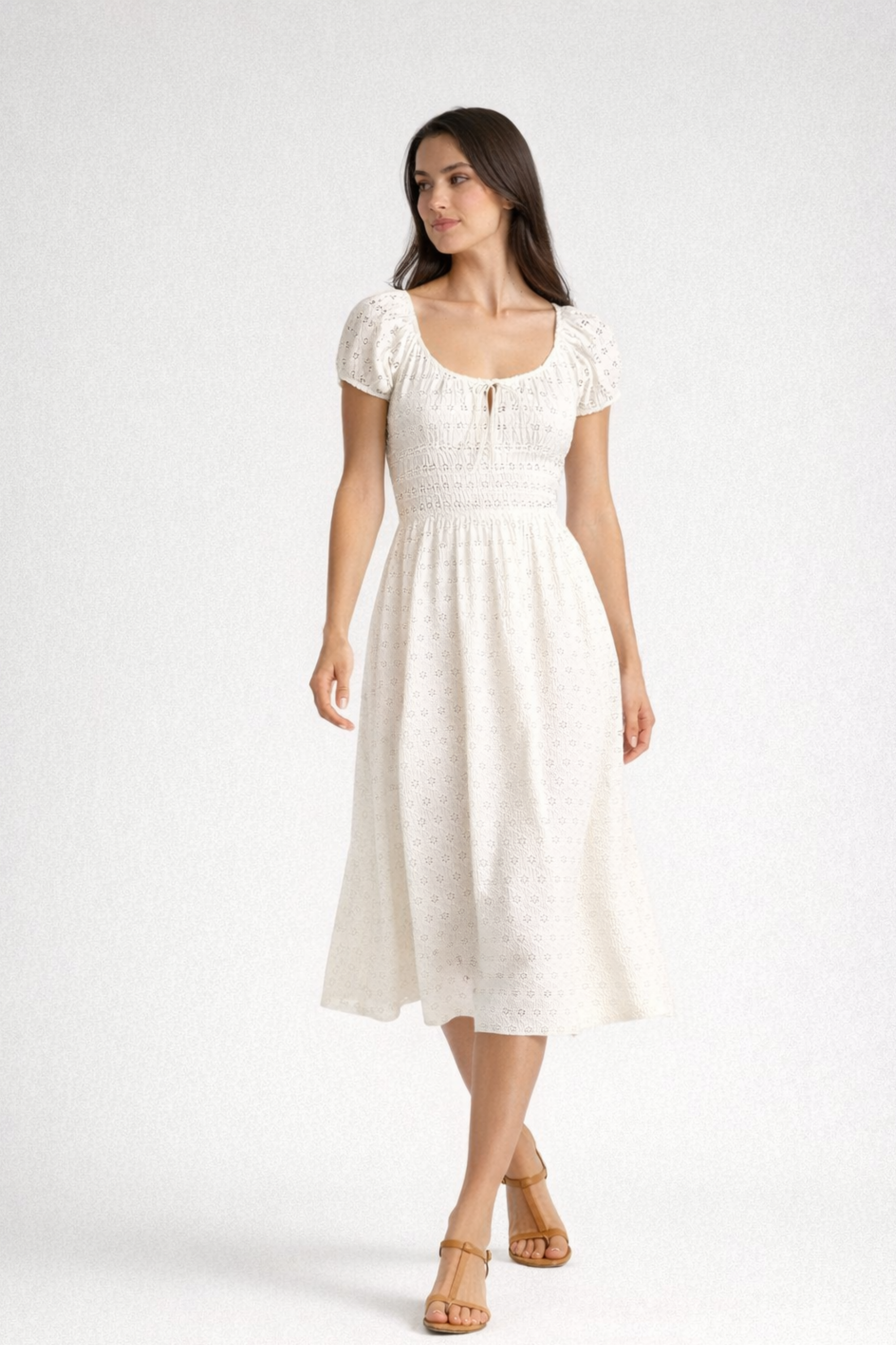 Elodie | Cotton Midi Dress
