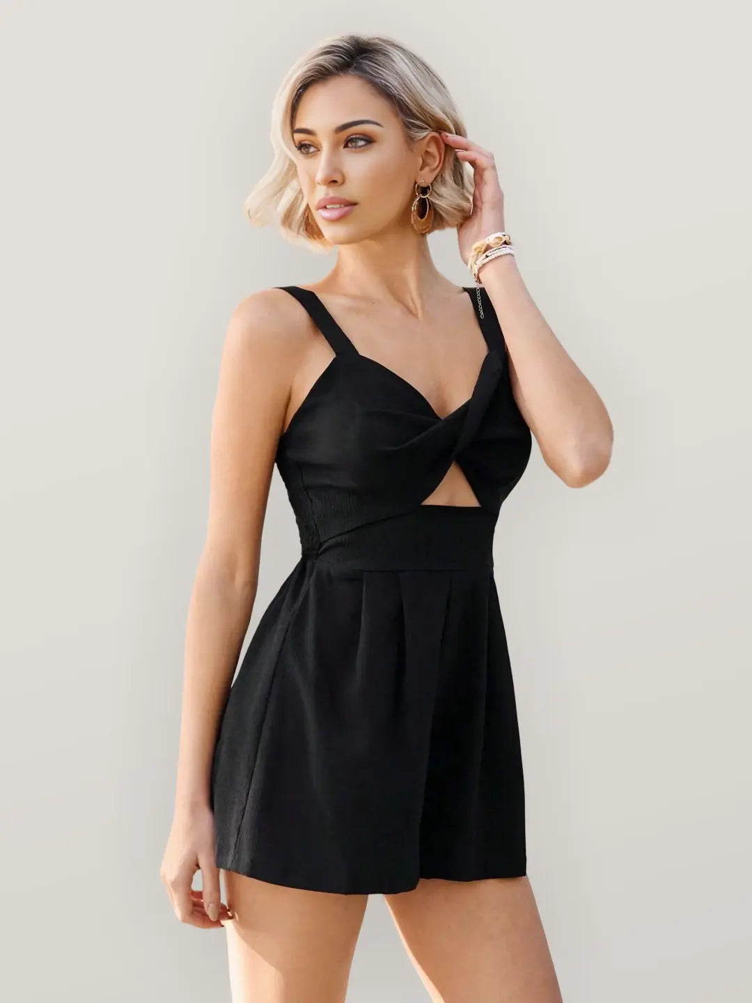 Camille | High Waist Fitted Playsuit