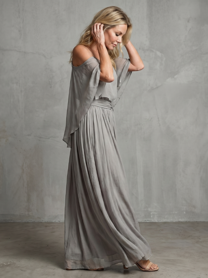 Nadia | Layered Cold Shoulder Wide Leg Co-ord Set