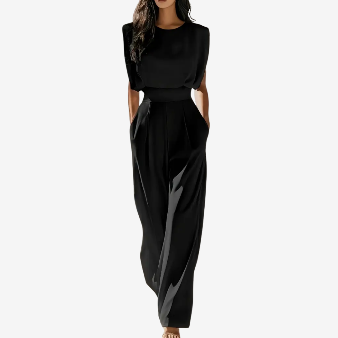 Elisa | Defined Waist Relaxed Jumpsuit