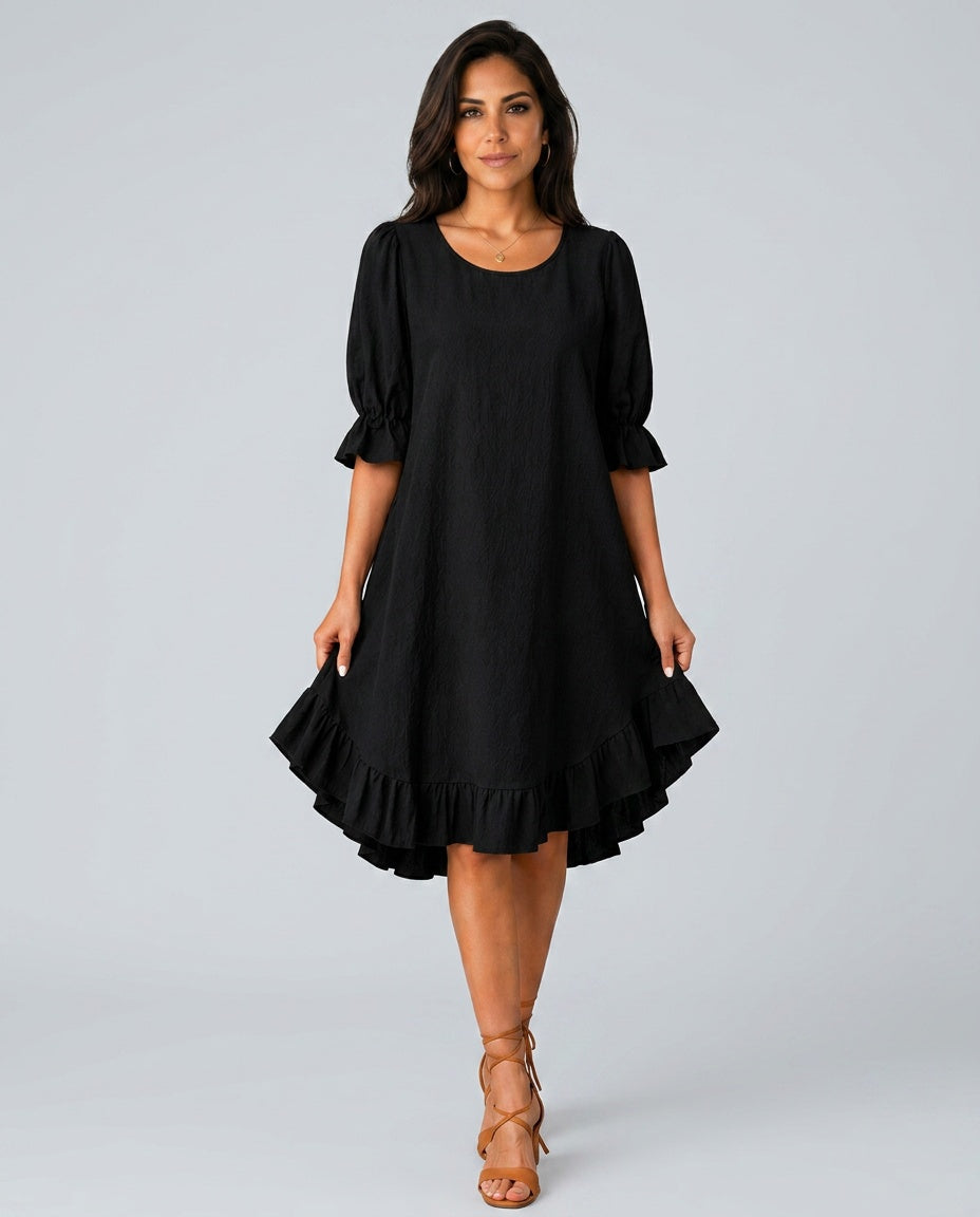 Neva | Relaxed Effortless Comfort Midi Dress