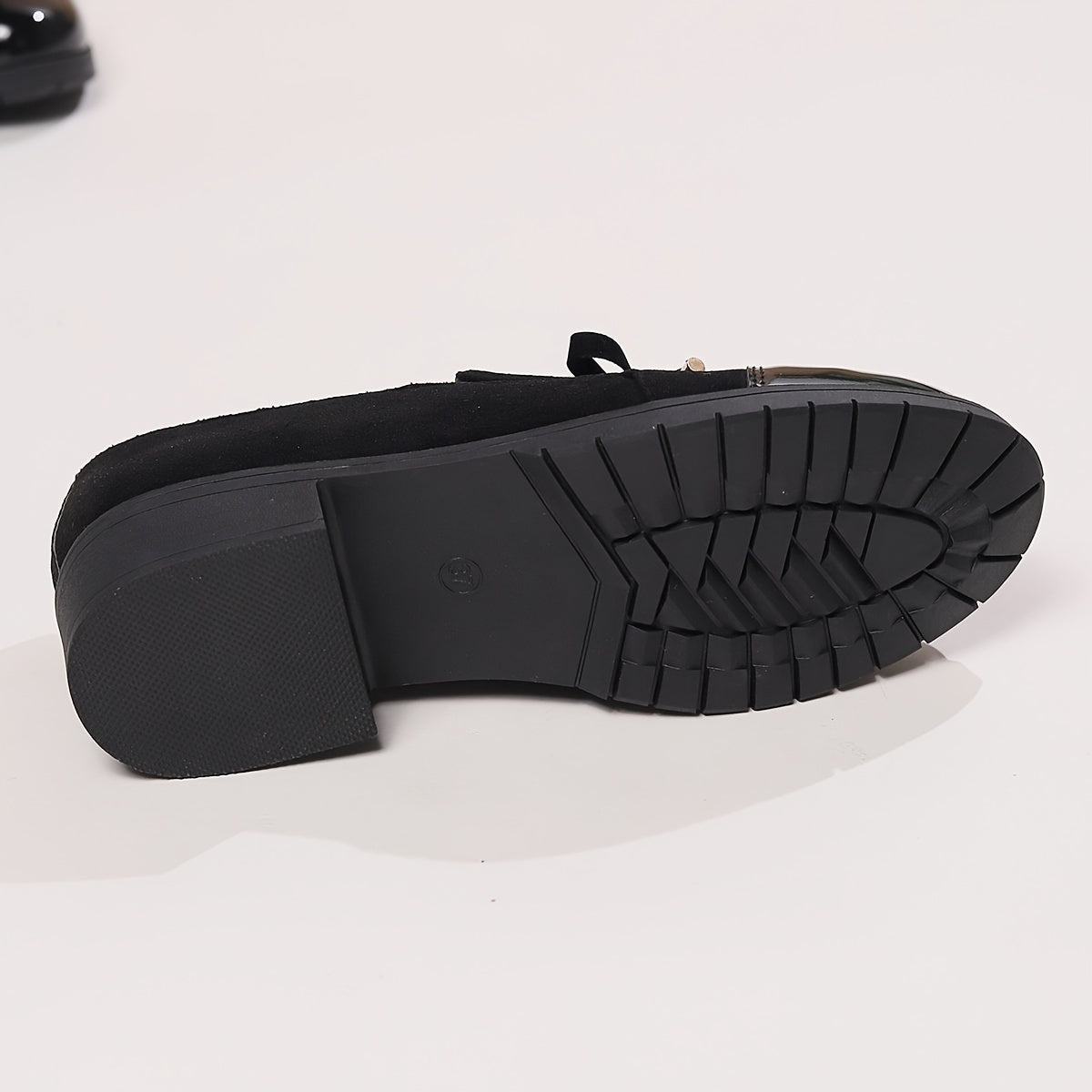 Della | Patent-Toe Block Heel Loafers
