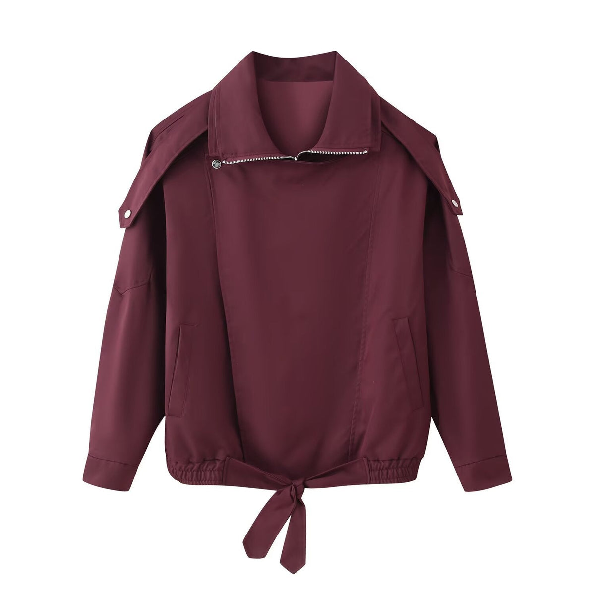 Margot | High Collar Long Sleeve Bomber Jacket