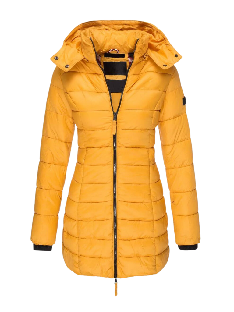 Freyja | Longline Quilted Hooded Puffer Coat