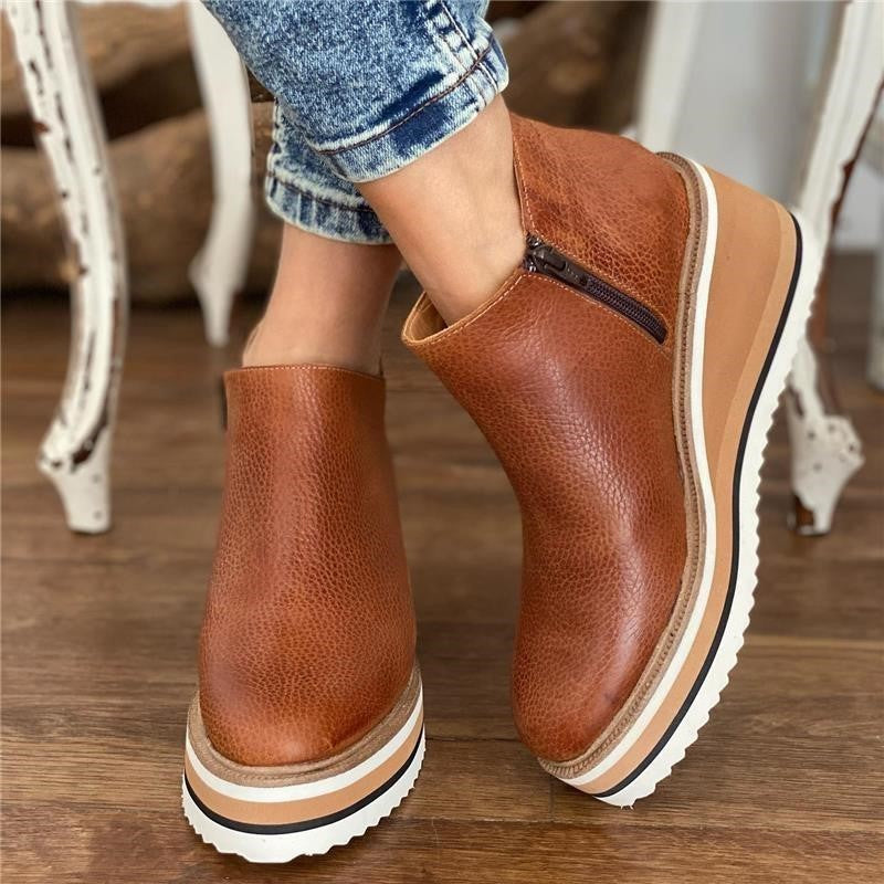 Mira | Platform Cushioned Sole Ankle Boot