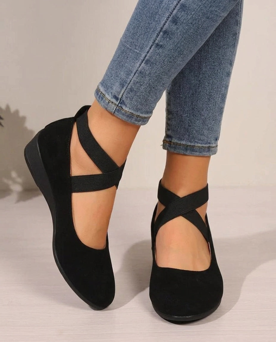 Helena | Wedge-Sole Closed Ballet Flats