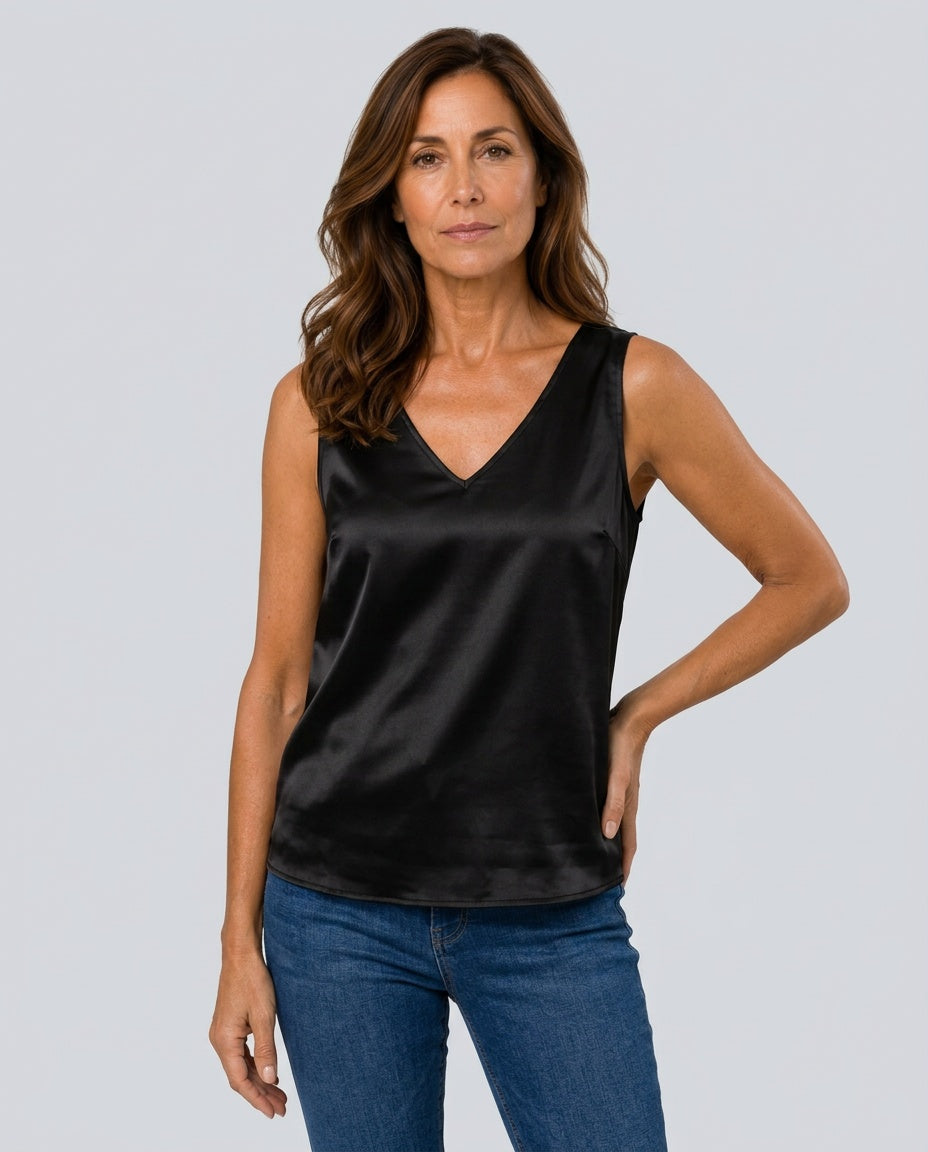 Maeve | Hip-Length Draped V-Neck Camisole