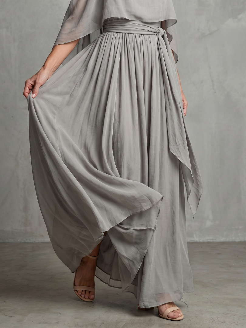 Nadia | Layered Cold Shoulder Wide Leg Co-ord Set