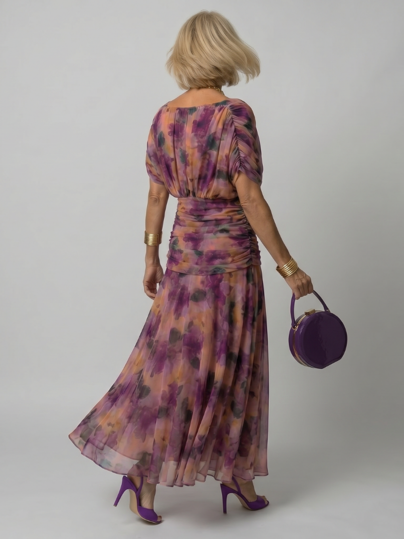 Orlene | Off-Shoulder Flowy Midi Dress