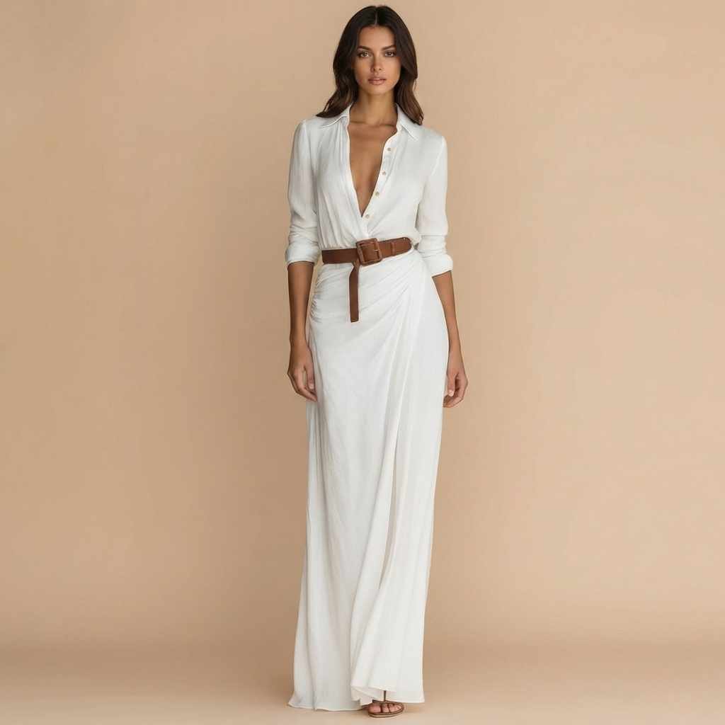 Kinsley | Ruched Stretch Bodycon Maxi Dress