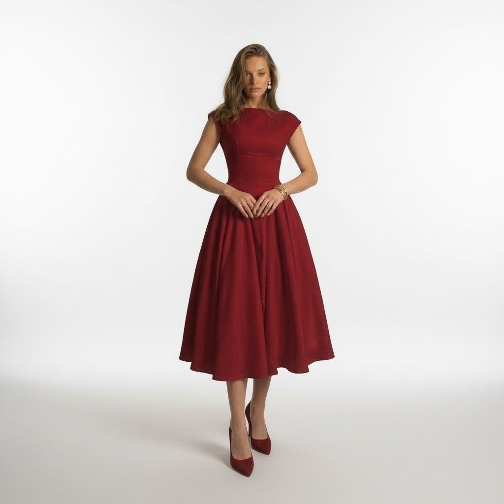 Vienne | Classic A-Line Maxi Dress