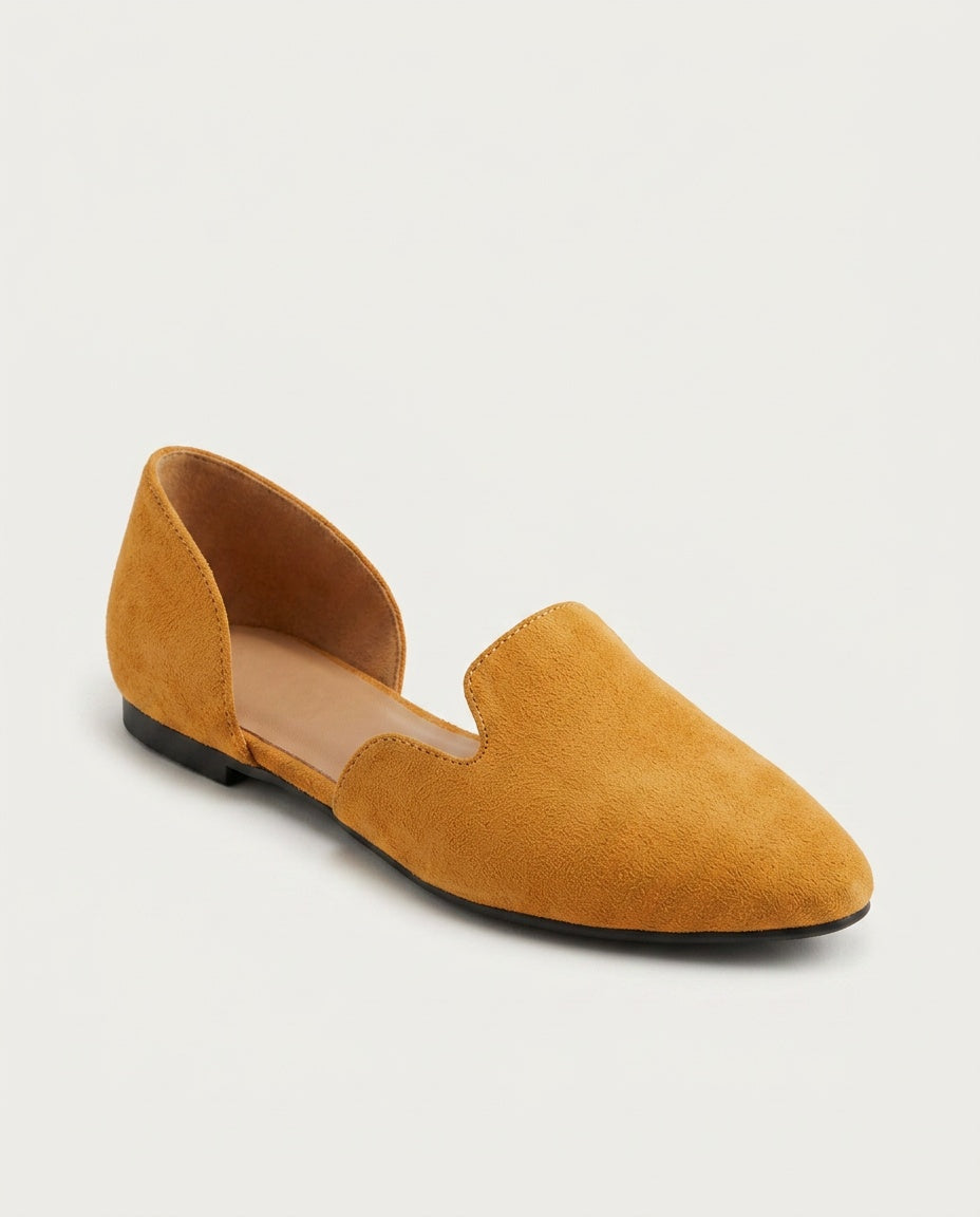 Mariana | Textured D'Orsay Flats