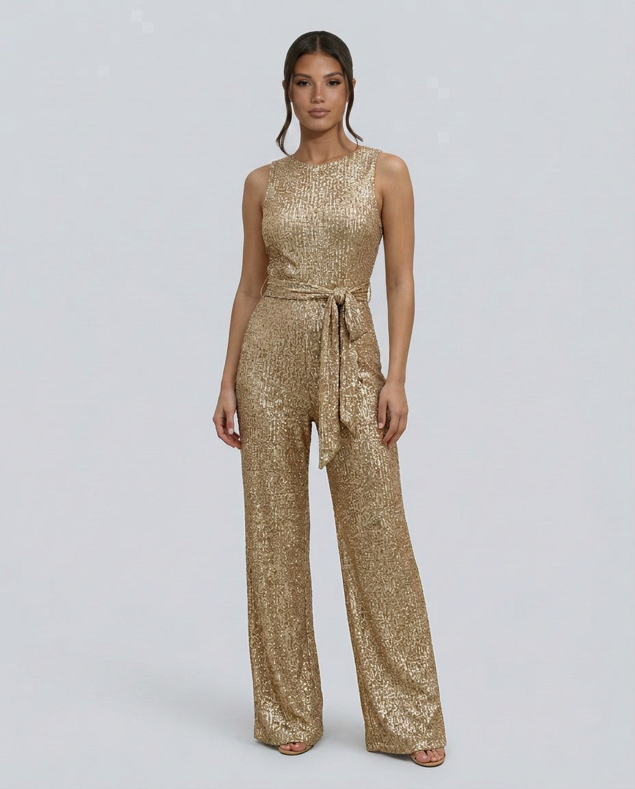 Frankie | Sequin Wide-Leg Evening Jumpsuit