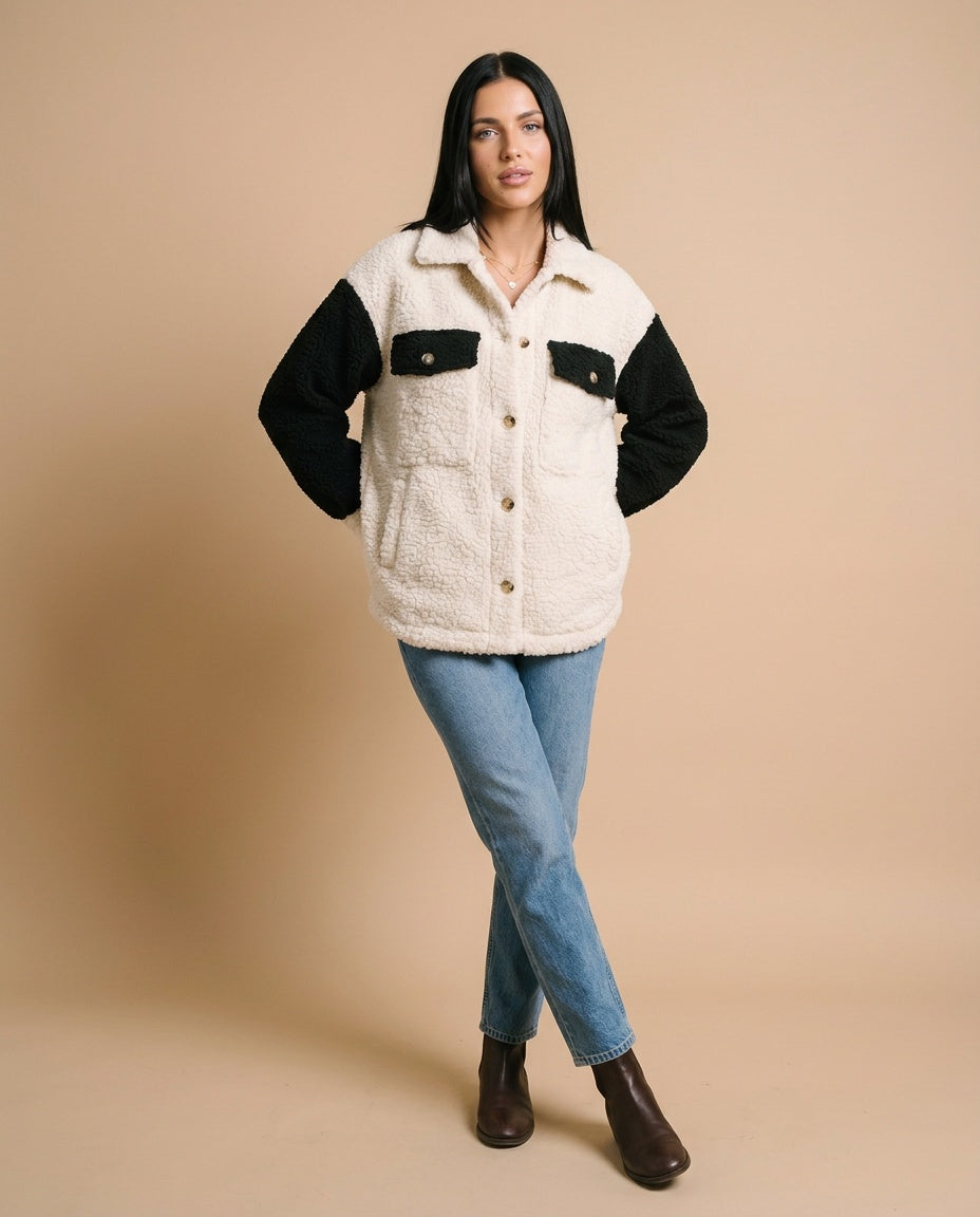 Winnie | Relaxed Fit Sherpa Jacket