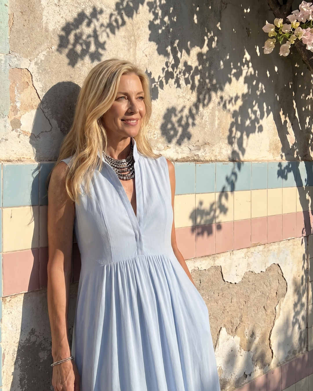 Giselle | Sleeveless Collared Wide Leg Jumpsuit