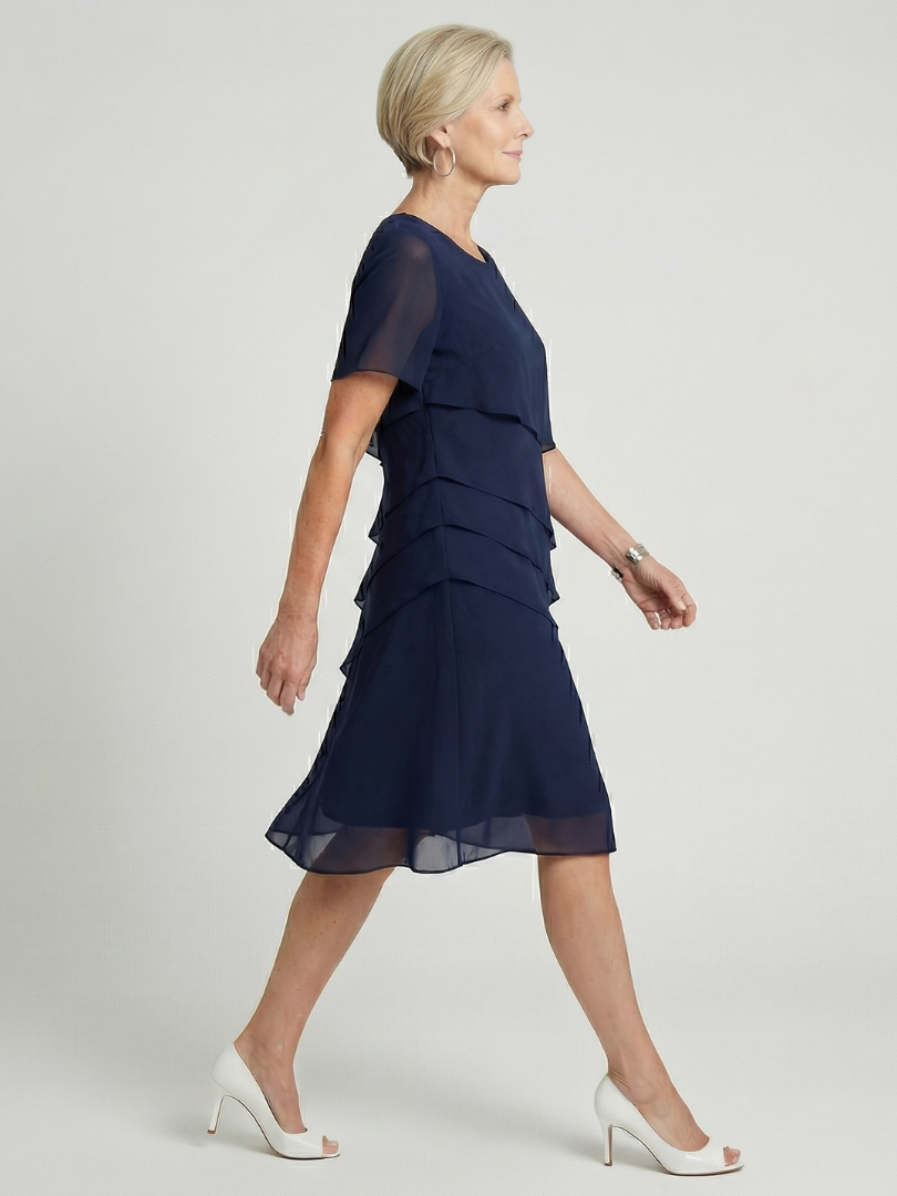 Alba | Soft Contour Knee-Length Midi Dress