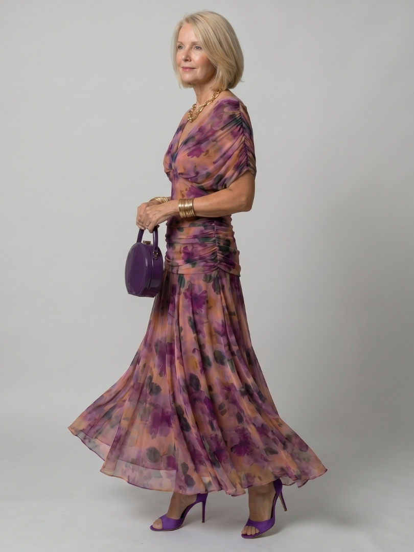 Liv | Off-Shoulder Flowy Midi Dress