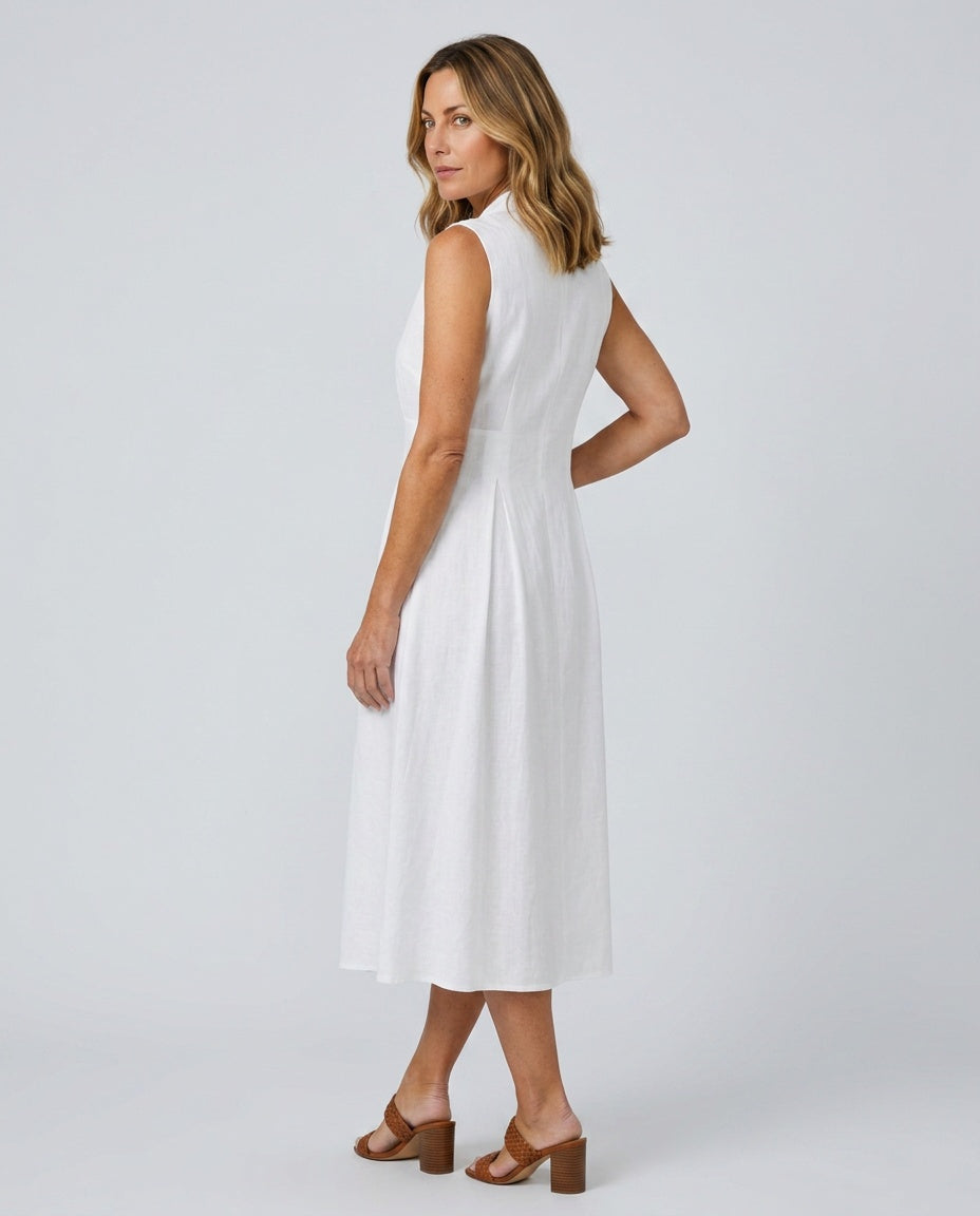 Celyn | Stack Button Midi Dress
