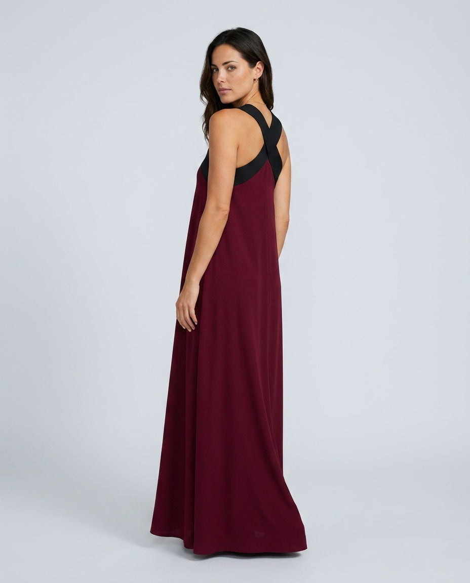 Celene | Cross Front Maxi Dress
