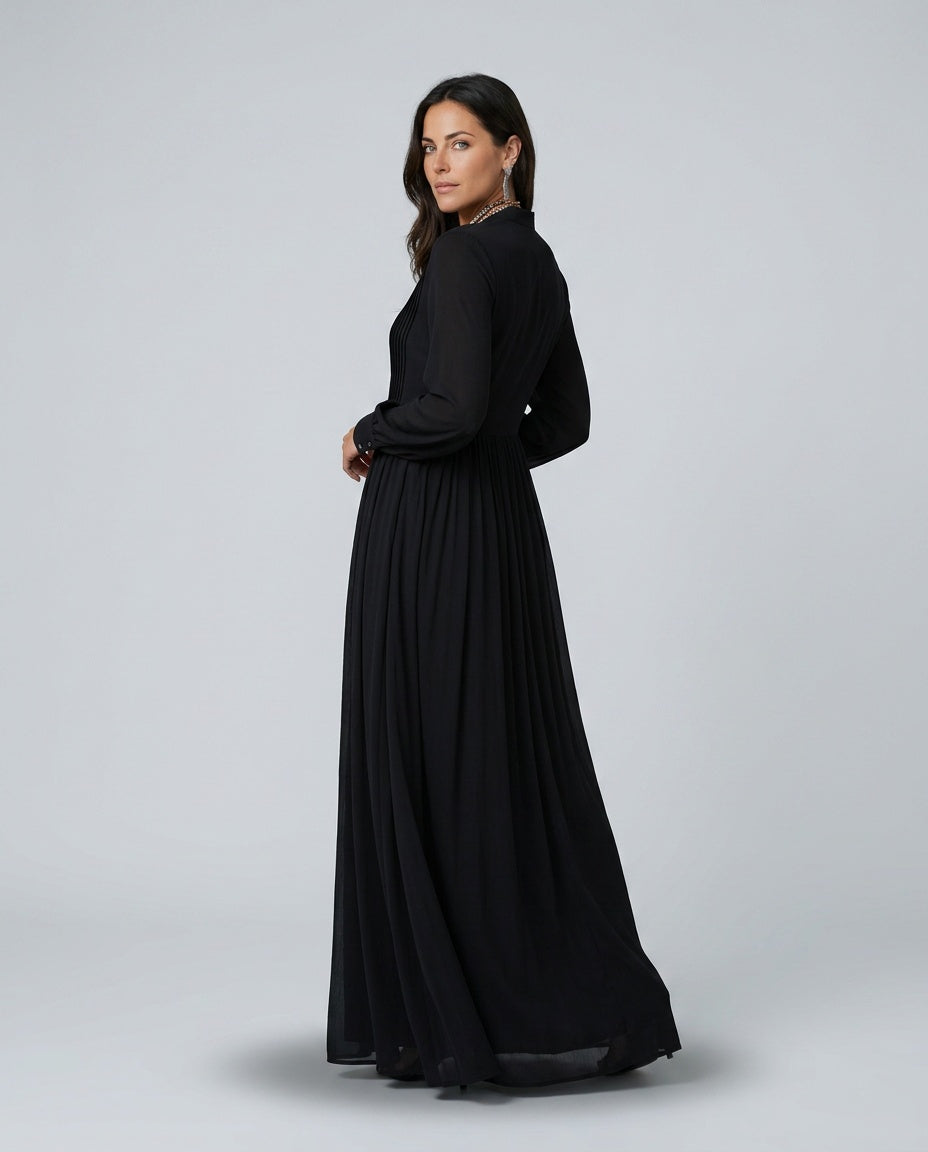 Odette | Flowy Column Maxi Dress