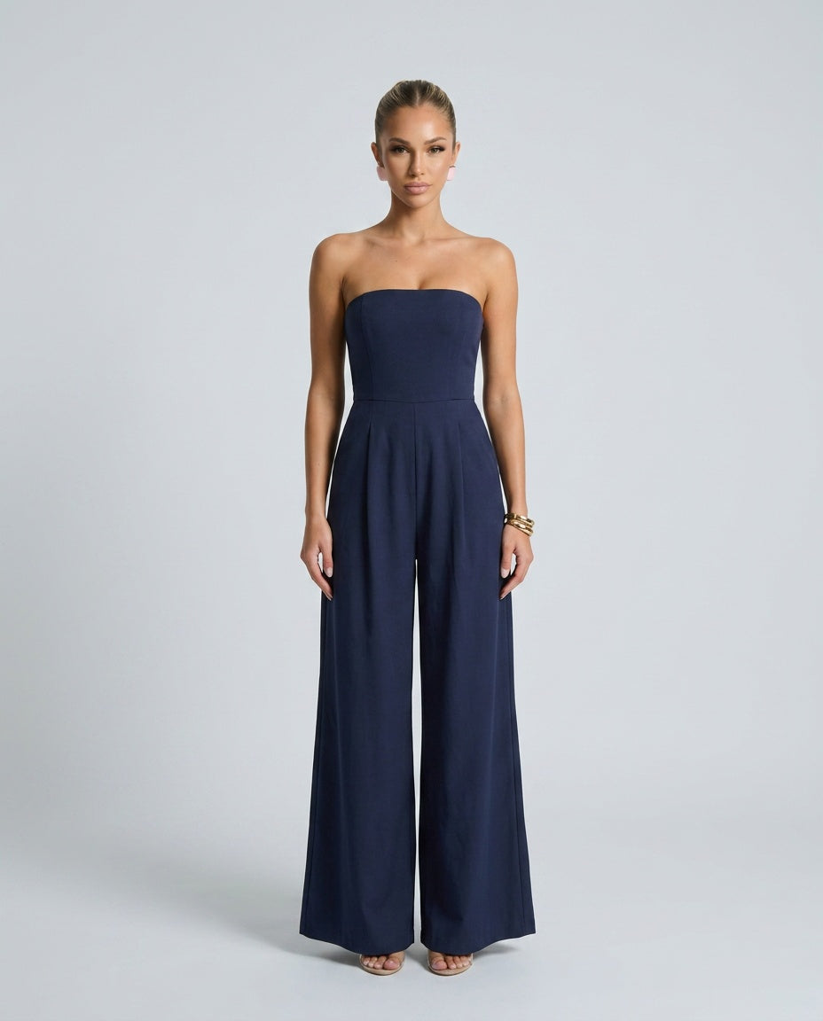 Mariana | Strapless Straight Leg Jumpsuit