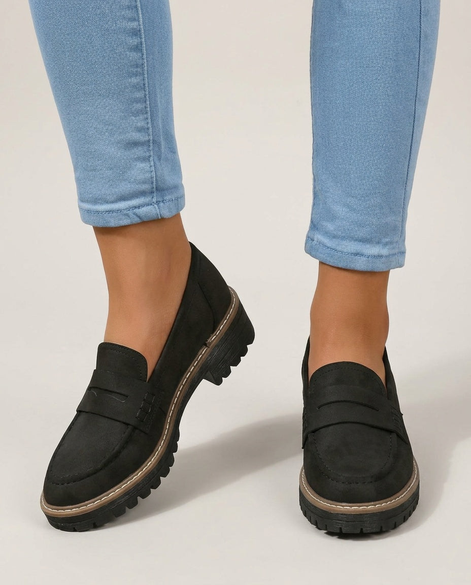 Sabine | Chunky Lug Sole Loafers