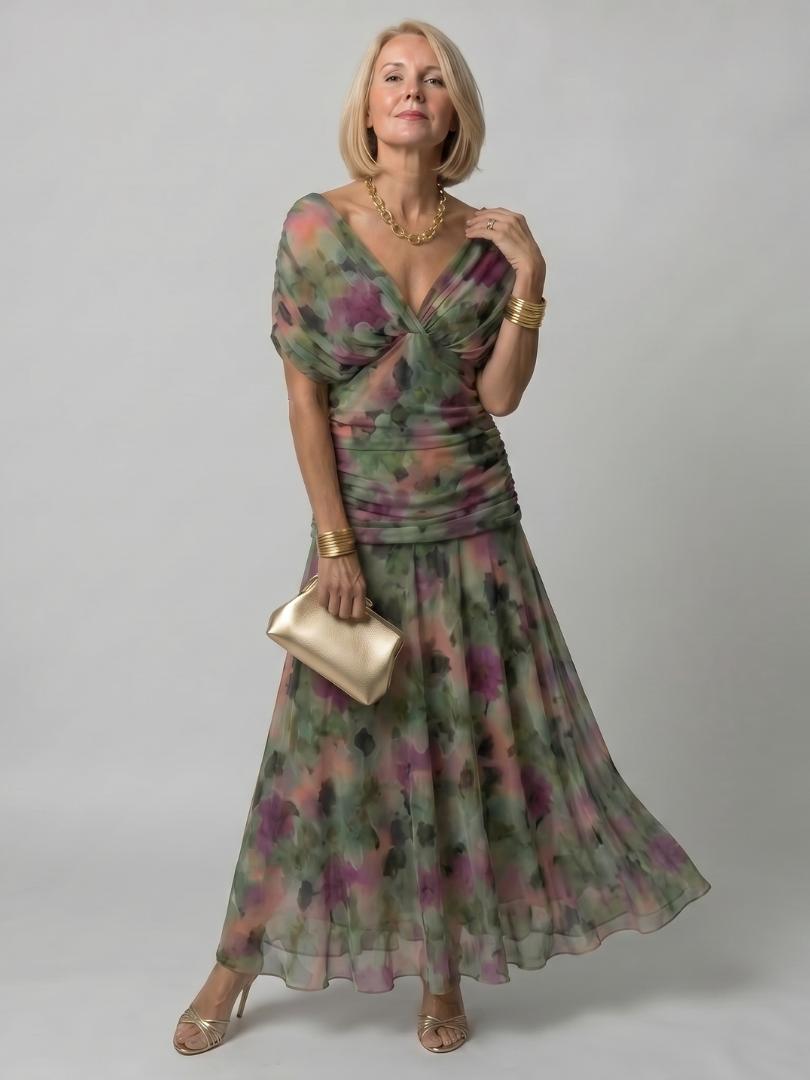 Una | Off-Shoulder Flowy Midi Dress