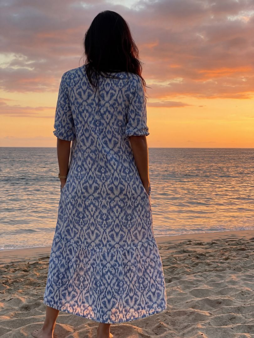 Elin | Breezy Coastal Midi Dress