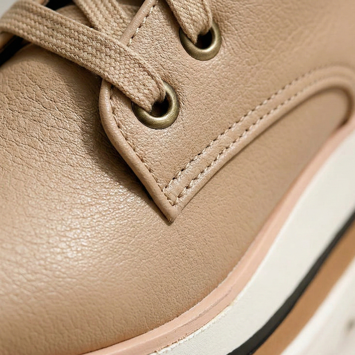 Camille | Lace-Up Cushioned Sole Oxford Shoes
