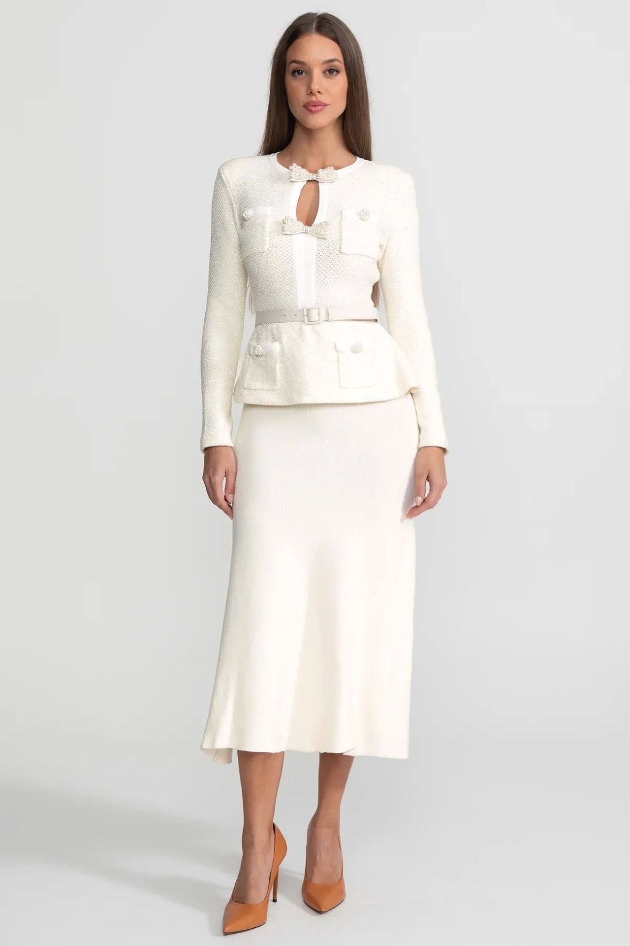 tweed peplum dress Trina Turk Peplum Dress - Duchess Tweed