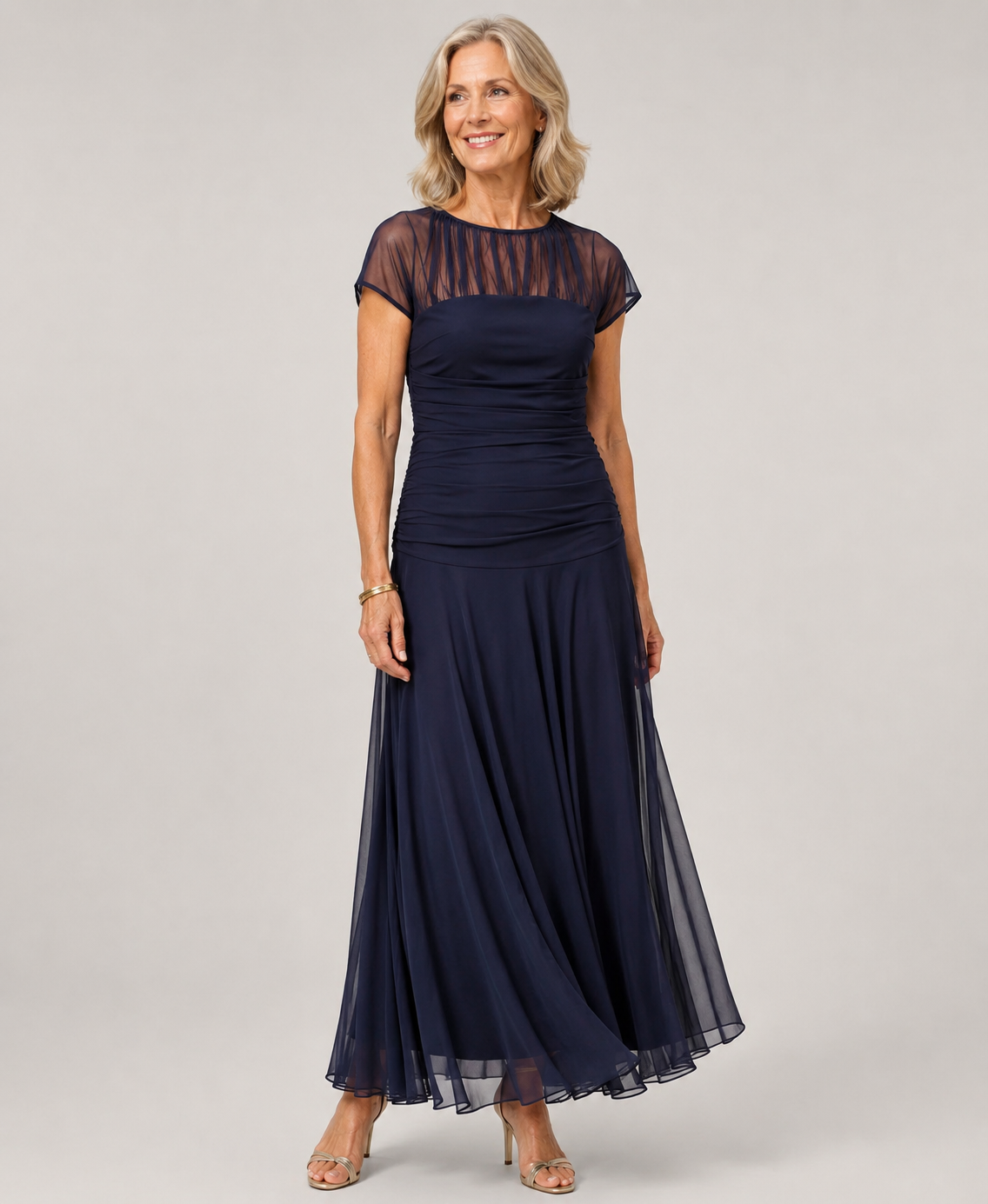 Wren | Flowy Chiffon-Look Midi Dress
