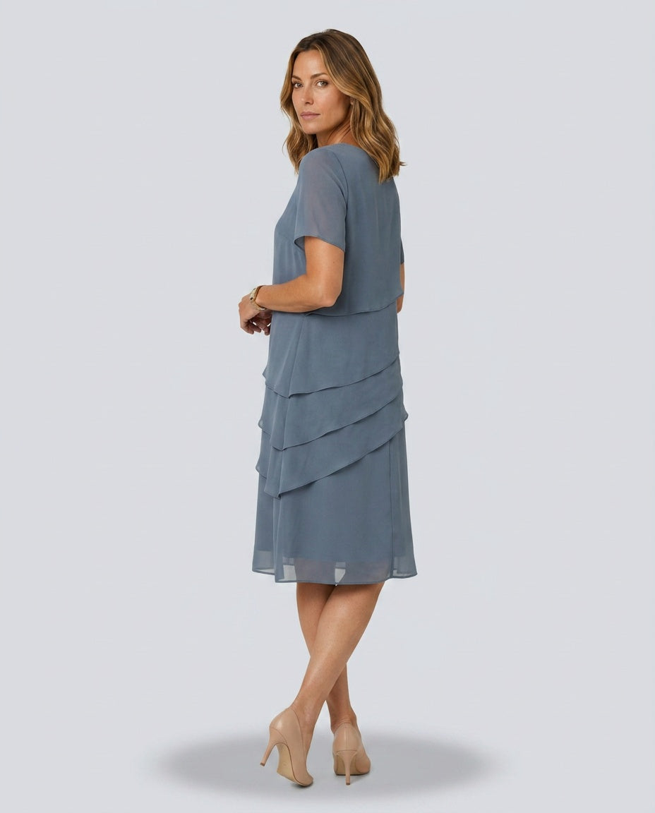 Alba | Soft Contour Knee-Length Midi Dress