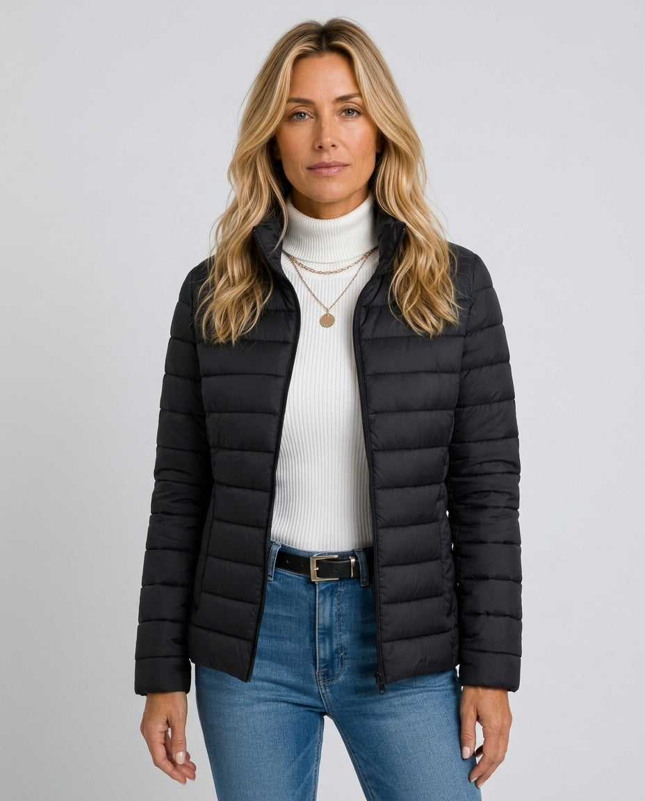 Lucia | Lightweight Quilted Stand-Collar Jacket