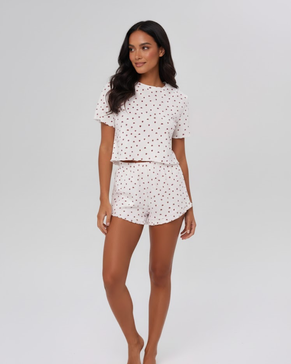 Hearts | Cotton Pyjama Set