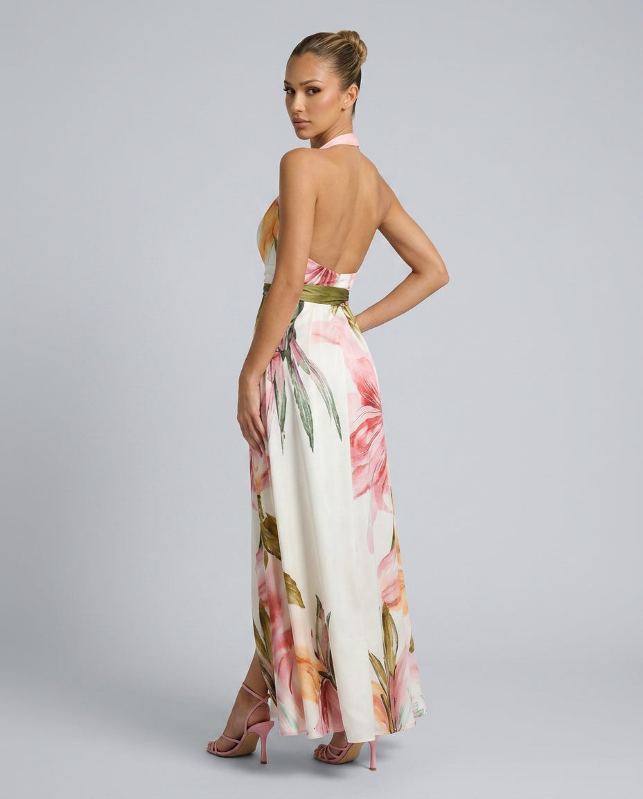 Xenia | Floral Print Garden Party Maxi Dress