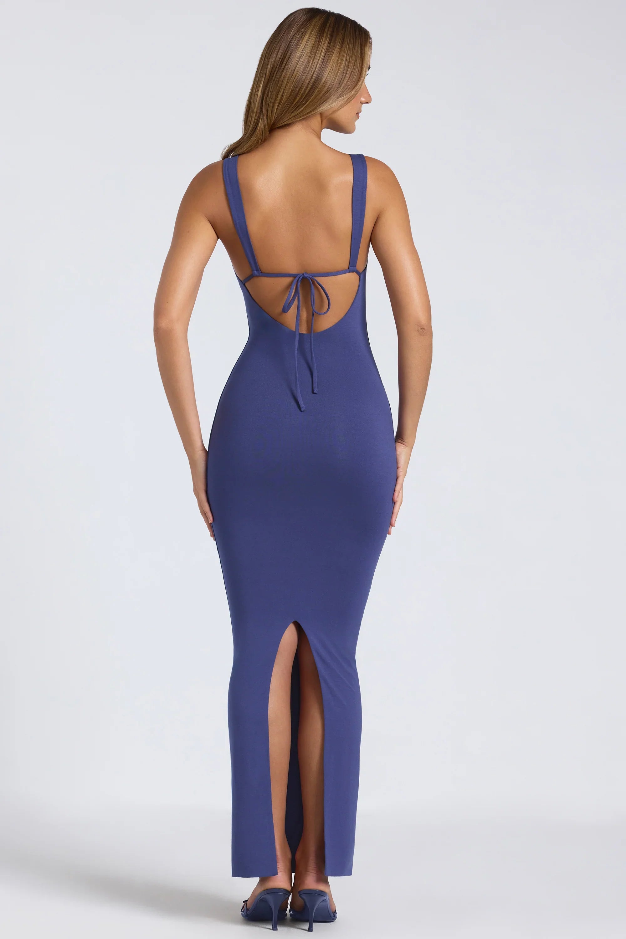 Ines | Square-Neck Low Back Modal Maxi Dress