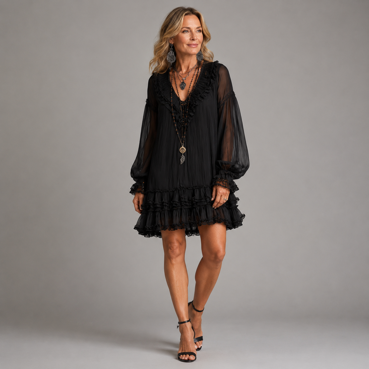 Paloma | Effortless Polyester Mini Dress